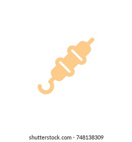 shush kebab icon vector. shush kebab flat style design