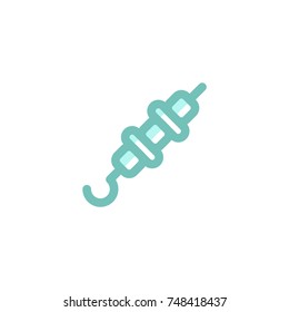 shush kebab icon vector. shush kebab icon modern style design