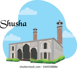 Shusha Azerbaijan Govher Aga The Mosque