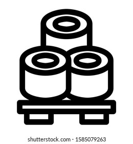shushi icon isolated sign symbol vector illustration - high quality black style vector icons
