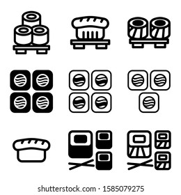 shushi icon isolated sign symbol vector illustration - Collection of high quality black style vector icons
