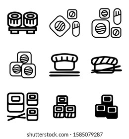 shushi icon isolated sign symbol vector illustration - Collection of high quality black style vector icons
