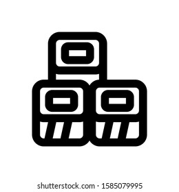 shushi icon isolated sign symbol vector illustration - high quality black style vector icons
