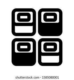 shushi icon isolated sign symbol vector illustration - high quality black style vector icons
