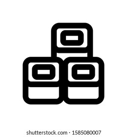 shushi icon isolated sign symbol vector illustration - high quality black style vector icons
