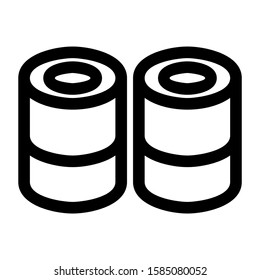 shushi icon isolated sign symbol vector illustration - high quality black style vector icons
