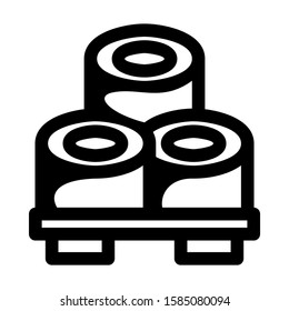 shushi icon isolated sign symbol vector illustration - high quality black style vector icons
