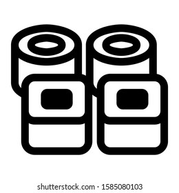 shushi icon isolated sign symbol vector illustration - high quality black style vector icons
