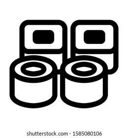 shushi icon isolated sign symbol vector illustration - high quality black style vector icons
