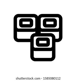shushi icon isolated sign symbol vector illustration - high quality black style vector icons
