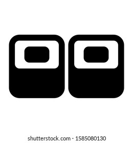 shushi icon isolated sign symbol vector illustration - high quality black style vector icons
