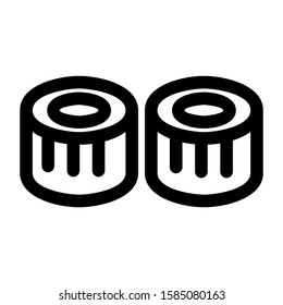 shushi icon isolated sign symbol vector illustration - high quality black style vector icons
