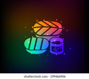 Shushi symbol,Rainbow vector
