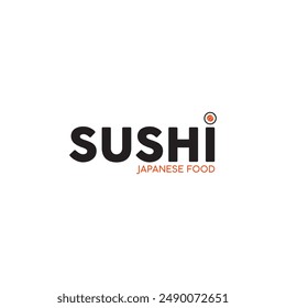 SHUSI logo design for typical Japanese food.