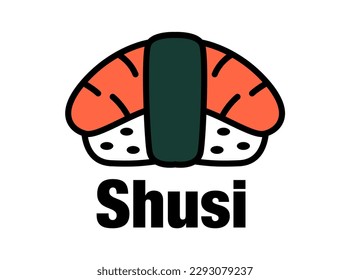 shusi vector with flat color style