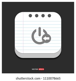 Shut Down icon - Free vector icon