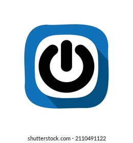 shut down icon vector, web icon, technology vector illustration.