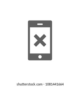 Shut down phone icon vector. Symbol for your web site design, logo, app, UI. Vector illustration, EPS