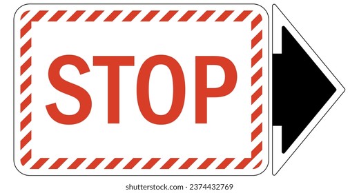 Shut off warning sign and labels