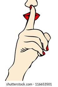 Shut up - A woman tells us to shut up