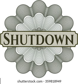 Shutdown abstract rosette