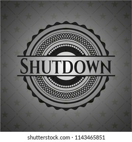 Shutdown dark emblem