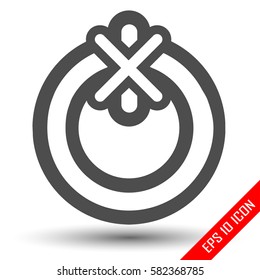 Shutdown Icon. Shutdown button off logo isolated on a white background. Vector illustration.