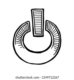 shutdown icon vector illustration on white background