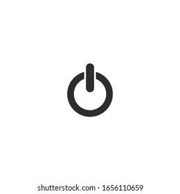 shutdown icon vector sign isolated for graphic and web design. shutdown symbol template color editable on white background.