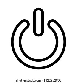 shutdown line icon