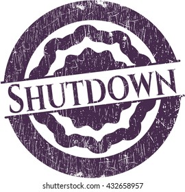 Shutdown rubber stamp