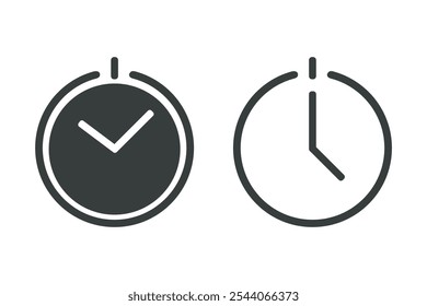 Shutdown time icon. illustration vector