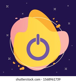 Shutdown vector icon. Element of interface for mobile concept and web apps illustration. Thin glyph icon for website design and development, app development.