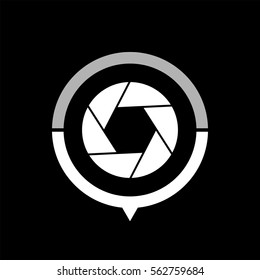 Shutter  - black vector icon