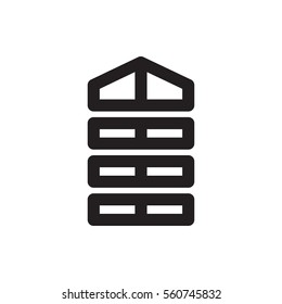 shutter blinds icon illustration isolated vector sign symbol