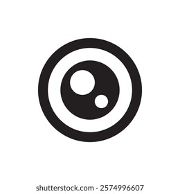 Shutter camera aperture lens icon. Vector shutter aperture logo photography.