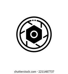 ilustración de icono de equipo de cámara de obturación