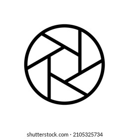 shutter camera icon vector isolated on white background