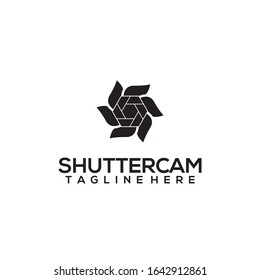 Shutter Camera Logo Design Vector Template