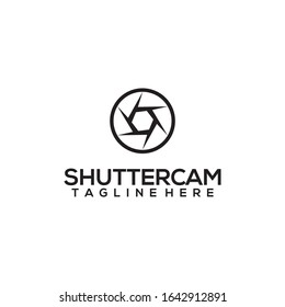 Shutter Camera Logo Design Vector Template