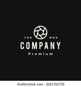 shutter camera photo hipster vintage logo vector icon illustration