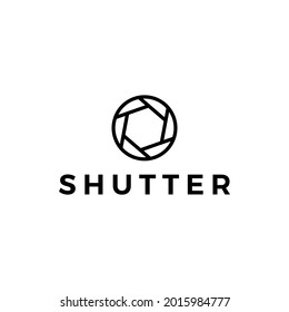 shutter camera photo logo vector icon illustration