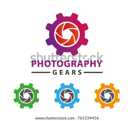 shutter camera photography gears logo