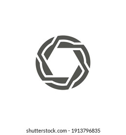 shutter camera vector logo design