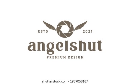cámara de obturador con el símbolo del logo símbolo vector ilustración del icono diseño gráfico