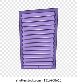 Shutter door or roller door icon in cartoon style on a background for any web design 