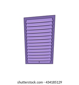Shutter door or roller door icon, cartoon style