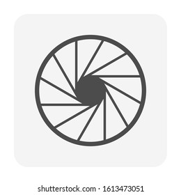 Shutter and film production technology vector icon design.