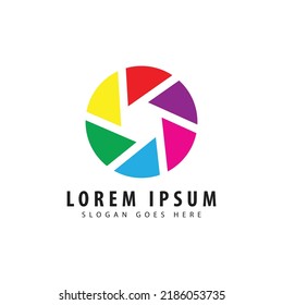 shutter glyph flat vector icon, vector illustration