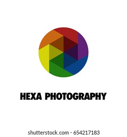 Shutter and Hexagon Logo Concept 